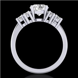 2.1 ctw VS/SI Diamond Solitaire Ring 18k White Gold - REF-465H2R