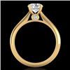Image 3 : 1.08 ctw VS/SI Diamond Solitaire Art Deco Ring 18k Yellow Gold - REF-244M2G