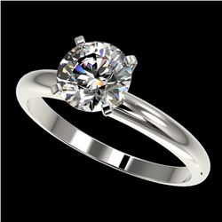 1.55 ctw Certified Quality Diamond Engagment Ring 10k White Gold - REF-271A8N