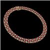 Image 2 : 43.07 ctw Ruby & Diamond Necklace 10K Yellow Gold - REF-527F3M