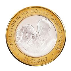 .999 Fine Silver El Cortez Hotel & Casino Las Vegas $10 Limited Edition Gaming Token