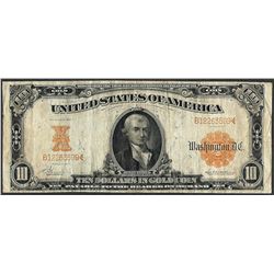 1907 $10 Gold Certificate Note