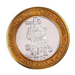 .999 Silver Silver Legacy Reno, Nevada $10 Casino Limited Edition Gaming Token