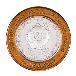 .999 Silver Palms Casino Las Vegas, NV $10 Casino Limited Edition Gaming Token