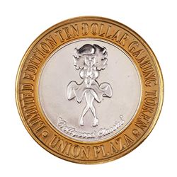 .999 Silver Plaza Hotel & Casino Las Vegas, NV $10 Limited Edition Gaming Token