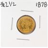 Image 1 : 1878 $2 1/2 Liberty Head Quarter Eagle Gold Coin