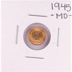 1945 Mexico Dos Pesos Gold Coin