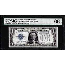 1928 $1 Funnyback Silver Certificate Note Fr.1600 PMG Gem Uncirculated 66EPQ