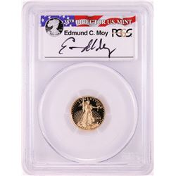 2015-W $5 Proof American Gold Eagle Coin PCGS PR70DCAM Moy Signature FDOI Philadelphia