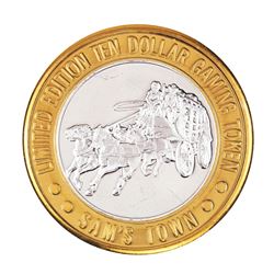 .999 Silver Sam Boyd's Sam's Town Las Vegas $10 Casino Gaming Token Limited Edition