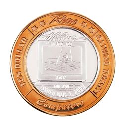 .999 Silver Reno Hilton Nevada $10 Casino Limited Edition Gaming Token