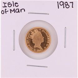 1987-L Proof Isle of Man 1/10 oz. Gold Coin