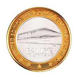 .999 Silver Bally's Las Vegas, Nevada $10 Casino Limited Edition Gaming Token