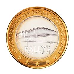 .999 Silver Bally's Las Vegas, Nevada $10 Casino Limited Edition Gaming Token