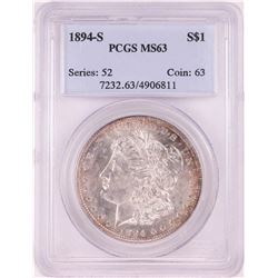 1894-S $1 Morgan Silver Dollar Coin PCGS MS63