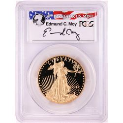 2015-W $50 Proof American Gold Eagle Coin PCGS PR70DCAM Moy Signature FDOI Washington