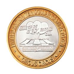 .999 Silver Circus Circus Hotel & Casino Reno, NV $10 Limited Edition Gaming Token