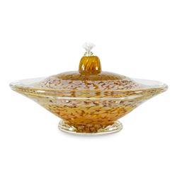 Gartnerblade "Small Saturn Oil Lamp" Hand Blown Glass Sculpture