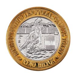 .999 Silver Hilton Reno, Nevada $10 Casino Limited Edition Gaming Token