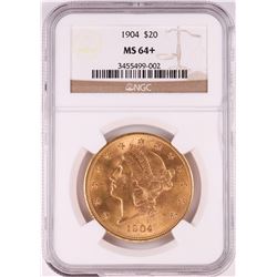 1904 $20 Liberty Head Double Eagle Gold Coin NGC MS64+