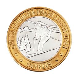 .999 Fine Silver Harrah's Casino Lake Tahoe, Nevada $10 Limited Edition Gaming Token