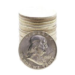 Roll of (20) Brilliant Uncirculated 1963-D Franklin Half Dollar Coins