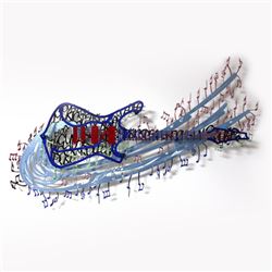 Vera V. Goncharenko "Rock 'N' Roll" Original Mixed Media On Metal