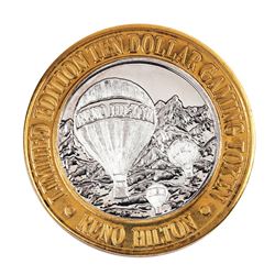 .999 Silver Hilton Reno, Nevada $10 Casino Limited Edition Gaming Token