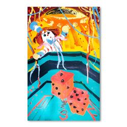 Paul Blaine Henrie (1932-1999) "7 Come 11" Original Oil On Canvas