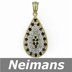 Certified .50 ct Aquamarine Solitaire Pendant 14kt Gold