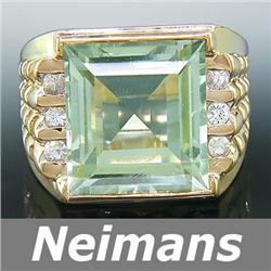 Vintage Gem 1.50 ct Ruby & White Sapphire Ring 14k Gold