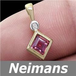 Certified 1.00 ct Green & White Sapphire Ring 14kt Gold
