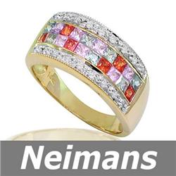 Men's Certified .75 ct Black & White Diamond Ring 14kt