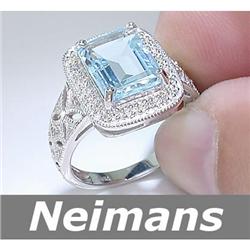 Certified 1.00 ct Ceylon Sapphire & Diamond Ring 14kt