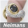 Image 1 : Certified 2.25 ct Tourmaline, Tsavorite & Diamond Ring