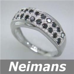 Certified 3.50 ct Sapphire & Diamond Eternity Ring 14kt