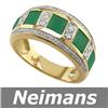 Image 1 : USGL Certified 1.50 ct Emerald & Diamond Ring 14kt Gold