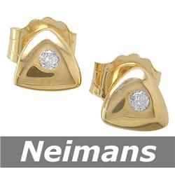 Certified .25 ct Diamond Stud Earrings 14k Gold