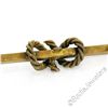 Image 6 : Antique Victorian 15kt Yellow Gold Seed Pearl Knot Bar Pin Brooch