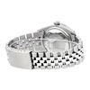 Image 6 : Rolex Mens Stainless Steel Black Roman Diamond Datejust Wristwatch 36MM