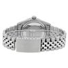 Image 8 : Rolex Mens Stainless Steel Black Roman Diamond Datejust Wristwatch 36MM