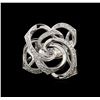 Image 2 : 14KT White Gold 0.40 ctw Diamond Ring