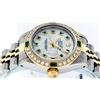 Image 9 : Rolex Ladies 2 Tone Mother Of Pearl & Emerald 26MM Datejust Wristwatch