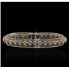 Image 1 : 1.65 ctw Diamond Bracelet - 14KT Tri Color Gold