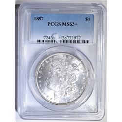 1897 MORGAN DOLLAR  PCGS MS-63+