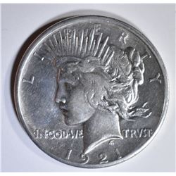 1921 PEACE DOLLAR  AU/BU