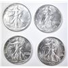 Image 1 : 1942, 43, 44, 45 WALKING LIBERTY HALVES  CH BU