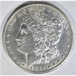 1892-CC MORGAN DOLLAR  CH AU