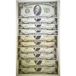 10 1934 $10 FEDERAL RESERVE NOTES