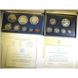 1974 PROOF SETS: BRITISH VIRGIN ISLANDS & JAMAICA